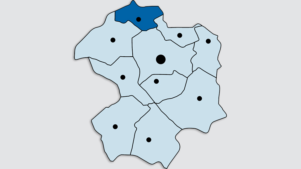 Kreiskarte - Gemeinde Hövelhof