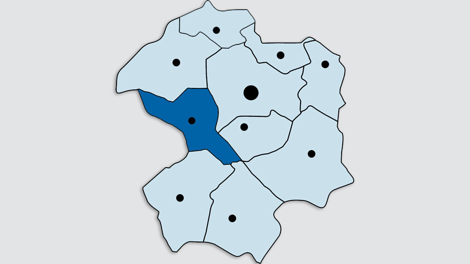 Kreiskarte - Stadt Salzkotten