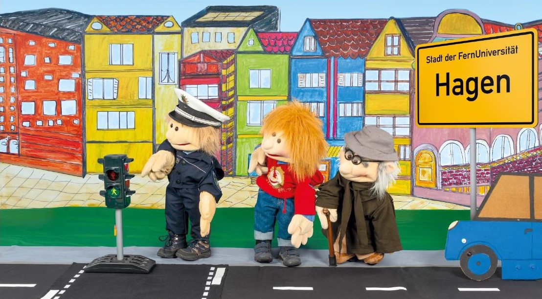 Verkehrssicherheitsarbeit Handpuppen