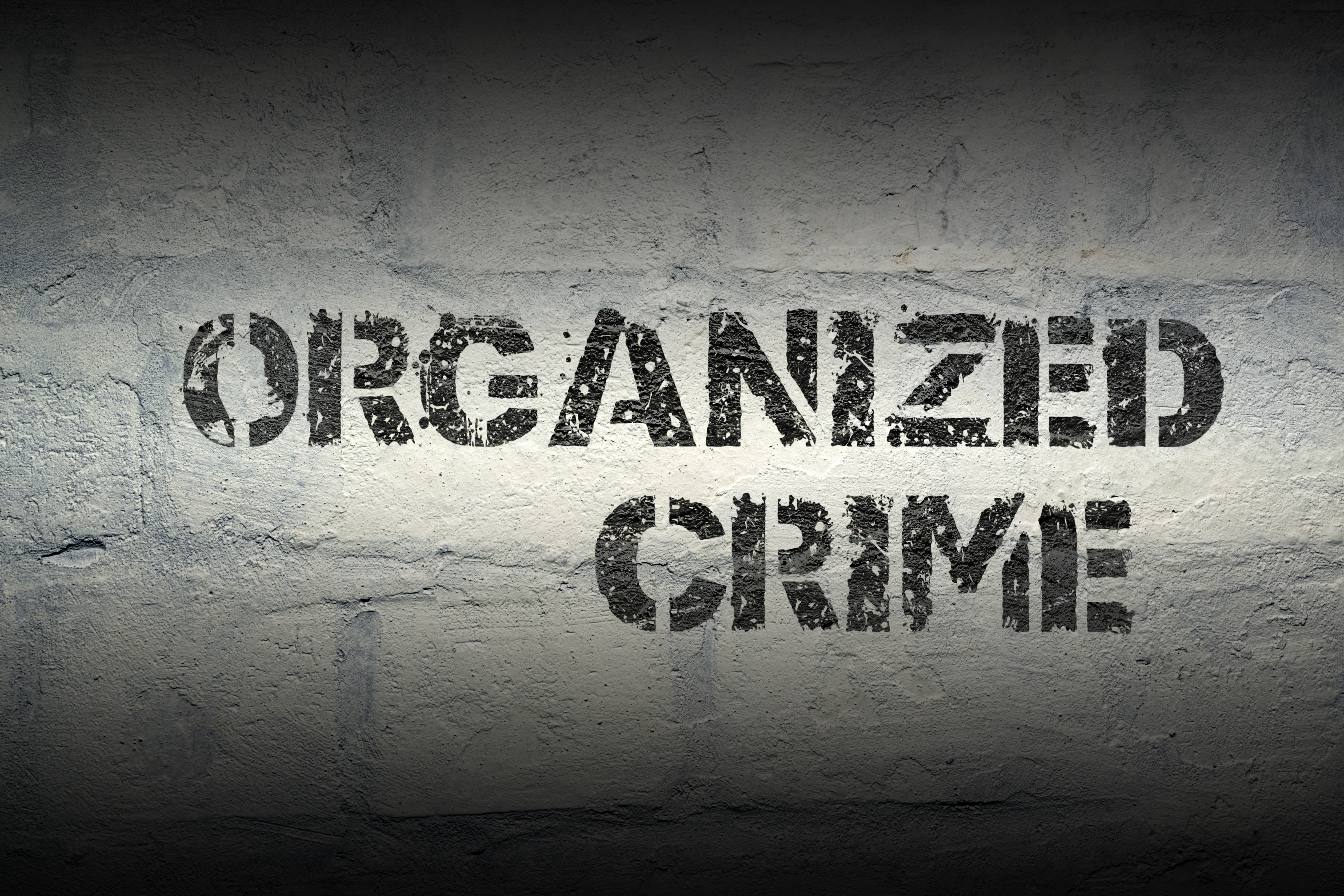 Schriftzug Organisierte Kriminalität