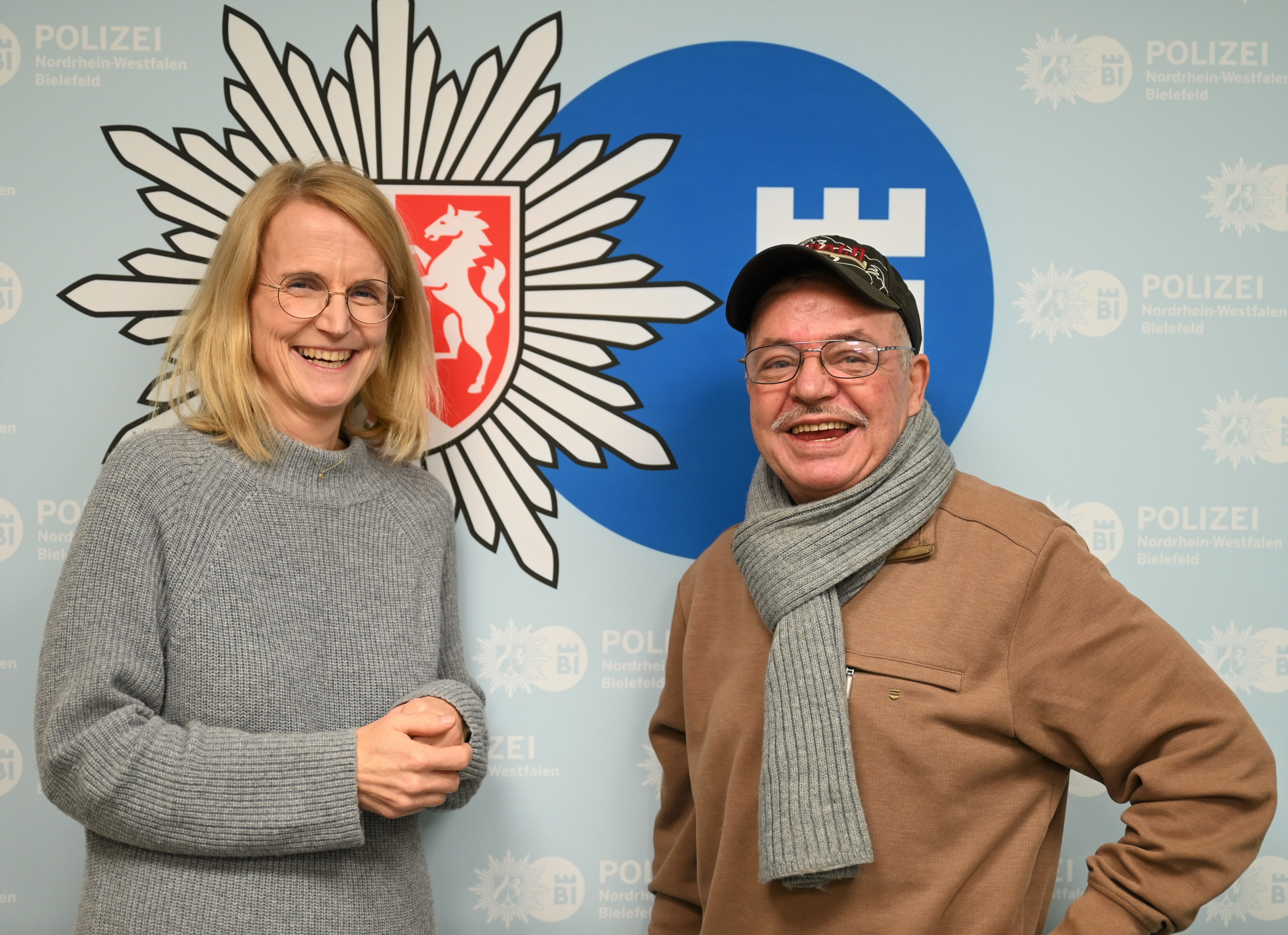 Police Commissioner Dr. Müller-Steinhauer and Werner Treichel