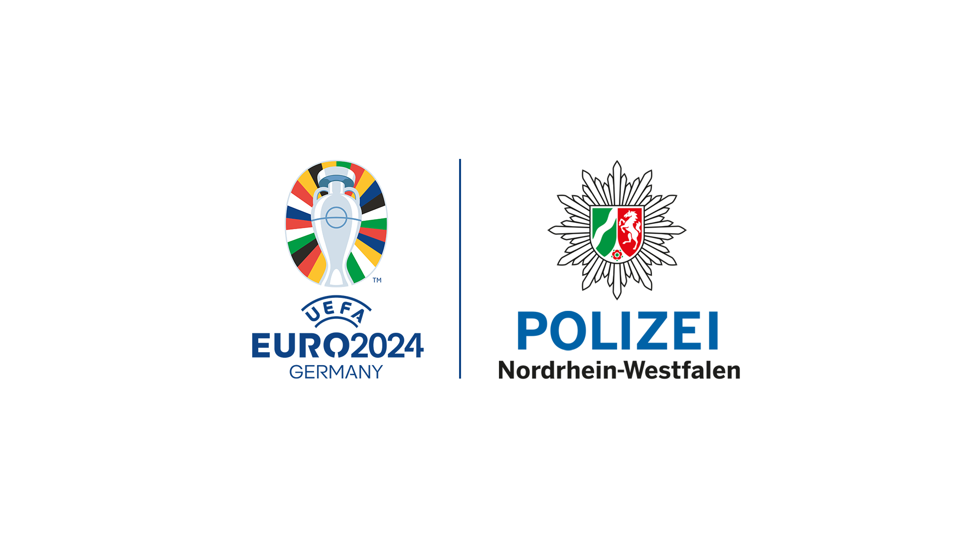 UEFA EURO 2024 tournament logo Composite Polizei NRW
