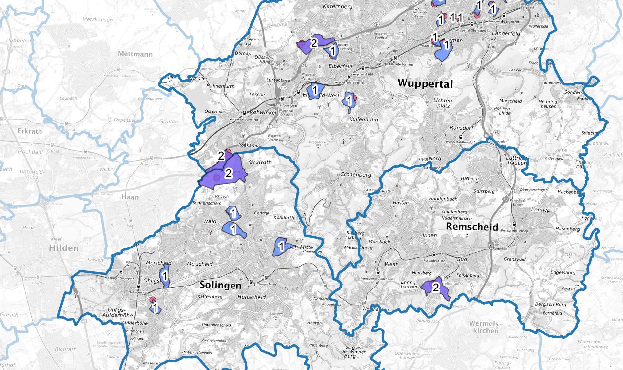 WED-Radar Wuppertal, Remscheid und Solingen