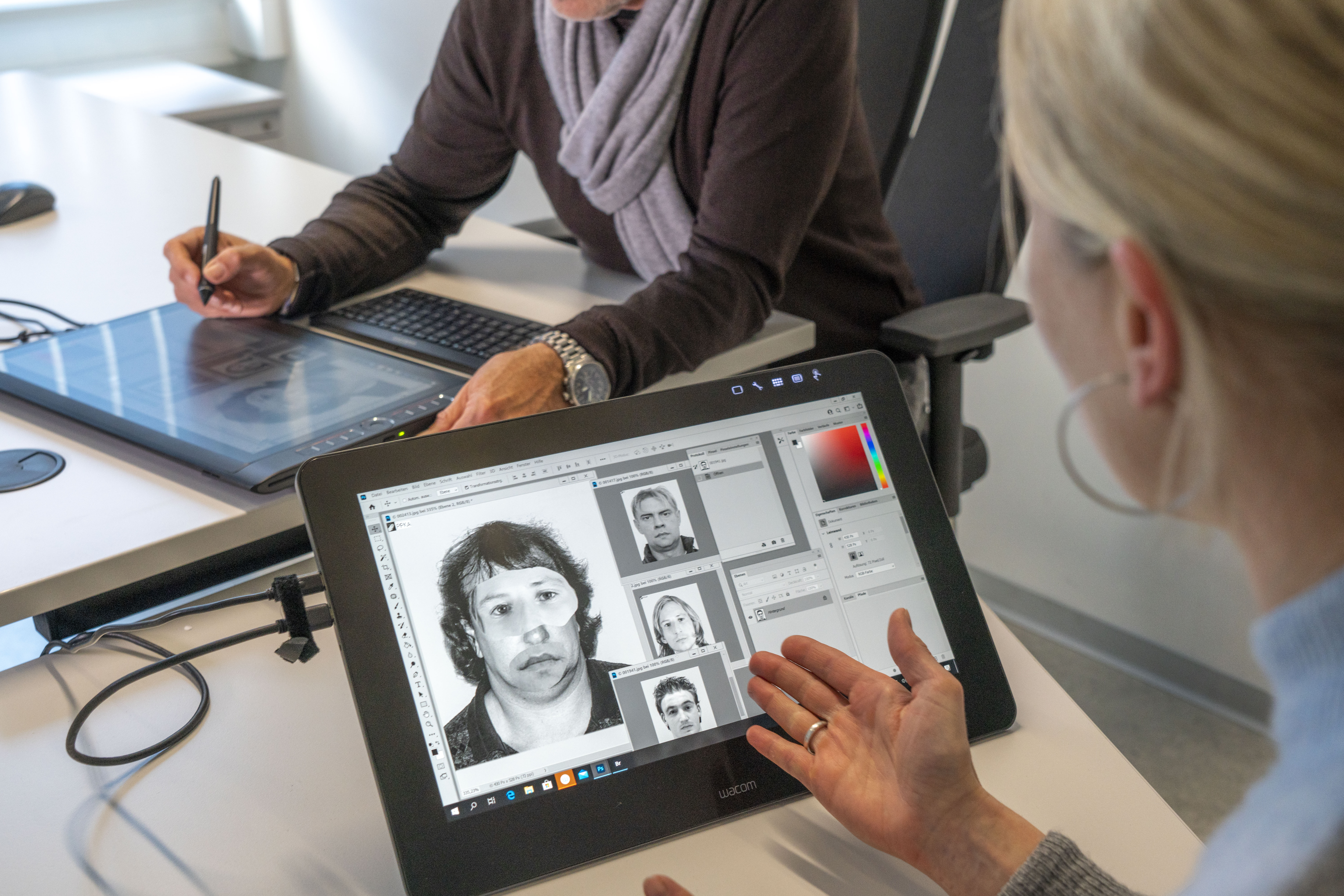 Arbeitsprozess im Rahmen der visuellen Fahndungshilfe