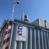 The video observation container at Dortmund police headquarters.