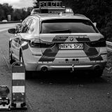 Polizeiauto auf der Autobahn