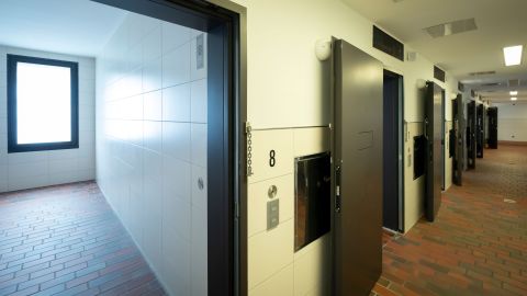The Detmold police station has eight cells for detainees.