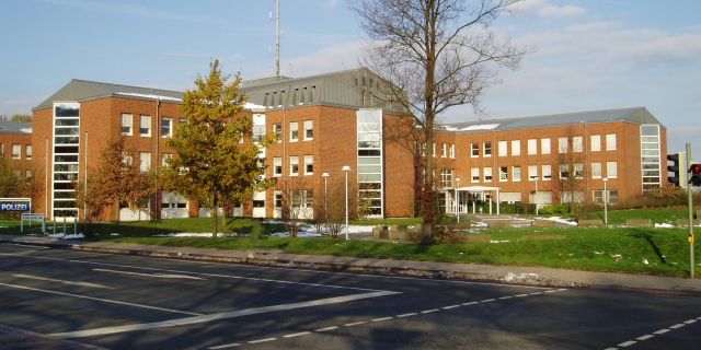 Picture shows the Bielefeld police headquarters