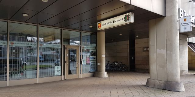 Picture shows Stadtwache Bielefeld