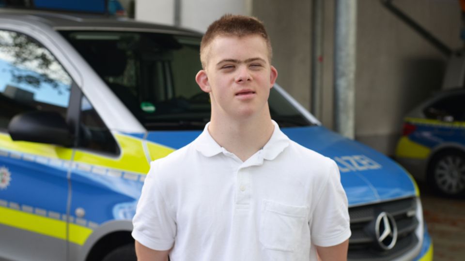 Dominik Thiele: Der 16-Jährige würde auch in Zukunft gern für die Polizei arbeiten