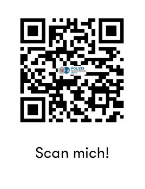 QR-Code, der auf die Internetseite der Personalwerber der Polizei Münster führt.
