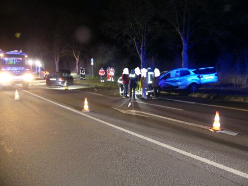 Marienheide, Unfall im Einmündungsbereich