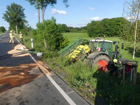 verunfallter Traktor
