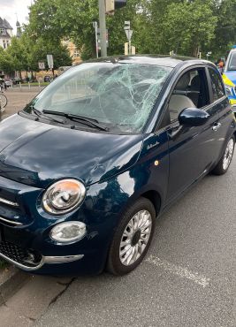 Beschädigungen am Fiat