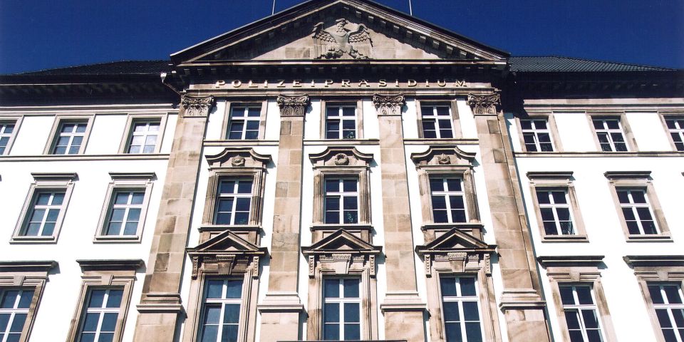 The police headquarters building in Essen