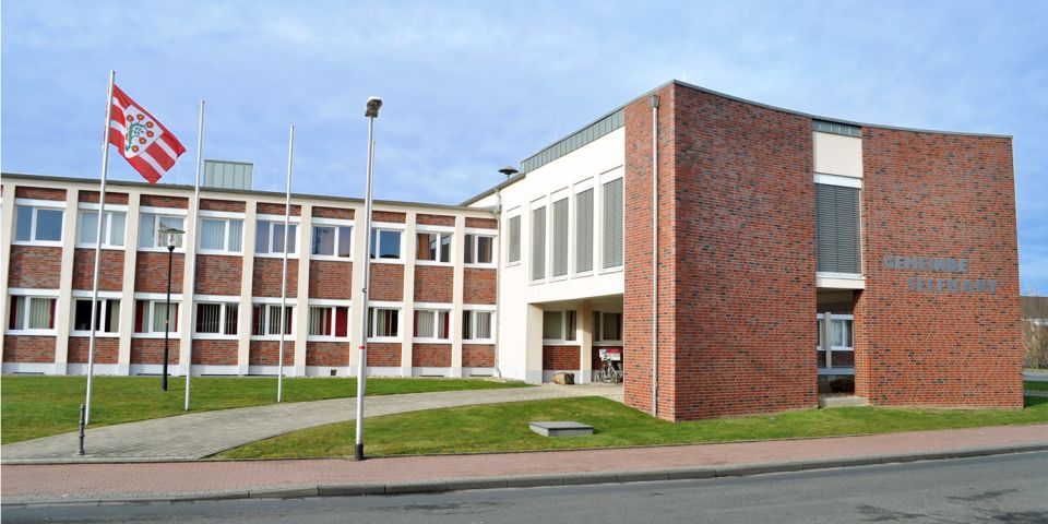 Office building of the Selfkant-Tüddern district police station in Heinsberg